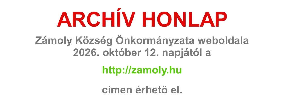 Archiv honlap