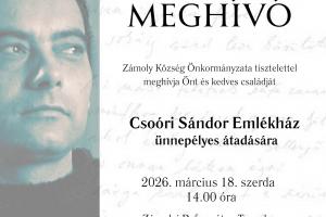Csoóri Sándor Emlékház átadó ünnepsége
