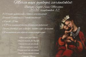 Mária napi gyalogos zarándoklat