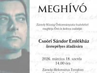 Csoóri Sándor Emlékház átadó ünnepsége